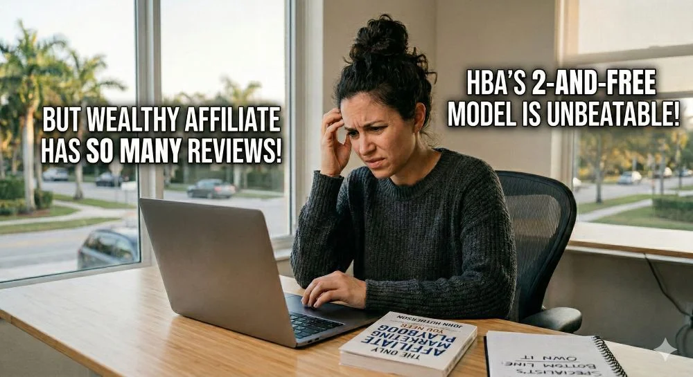 Wealthy Affiliate vs HBA 2026: The “2-and-Free” ROI Math